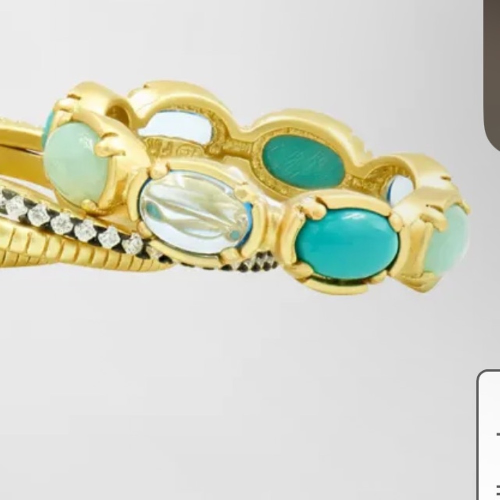 Freida Rothman Turquoise and Amzonite Ring